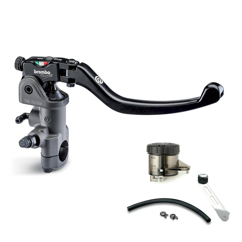 Brembo 19RCS Brake Master Cylinder (110A26310) and Smoke Reservoir Kit (110A26385-S)