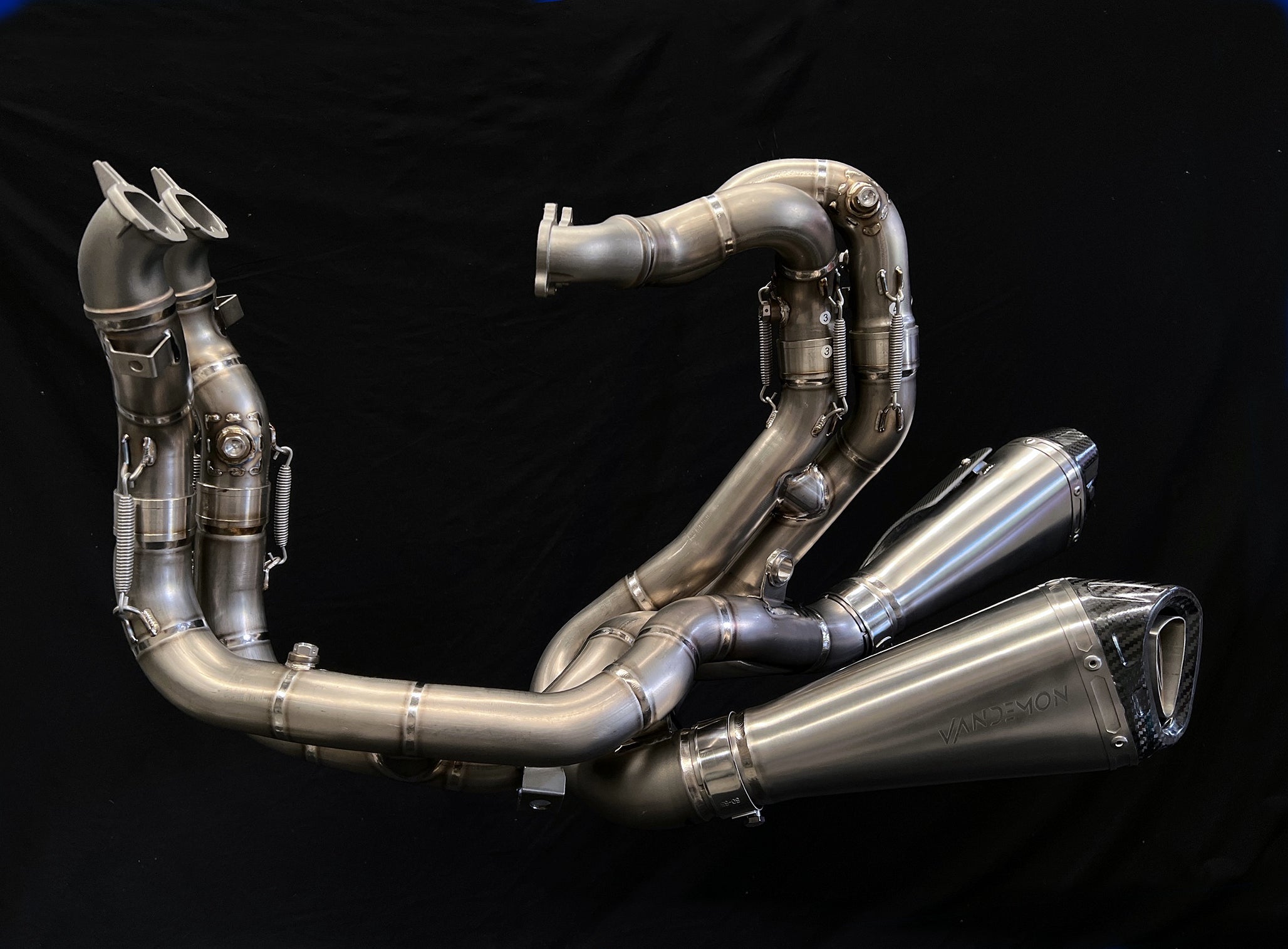 Ducati V4 / V4R Panigale & Streetfighter Vandemon Full Titanium Exhaust system 2023-2024