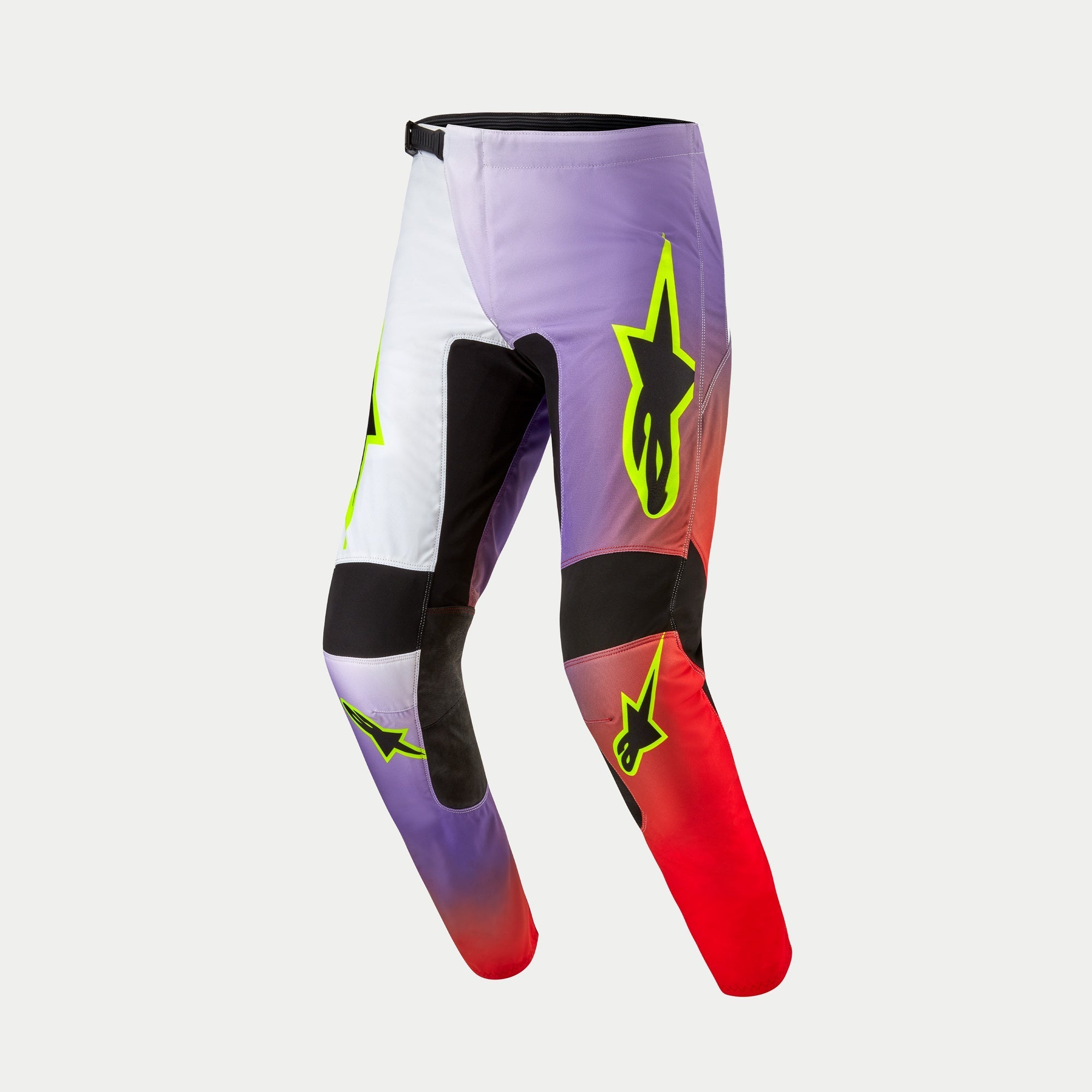 Alpinestars 2024 Fluid Lucent Pants - White Neon-Red Fluro-Yellow