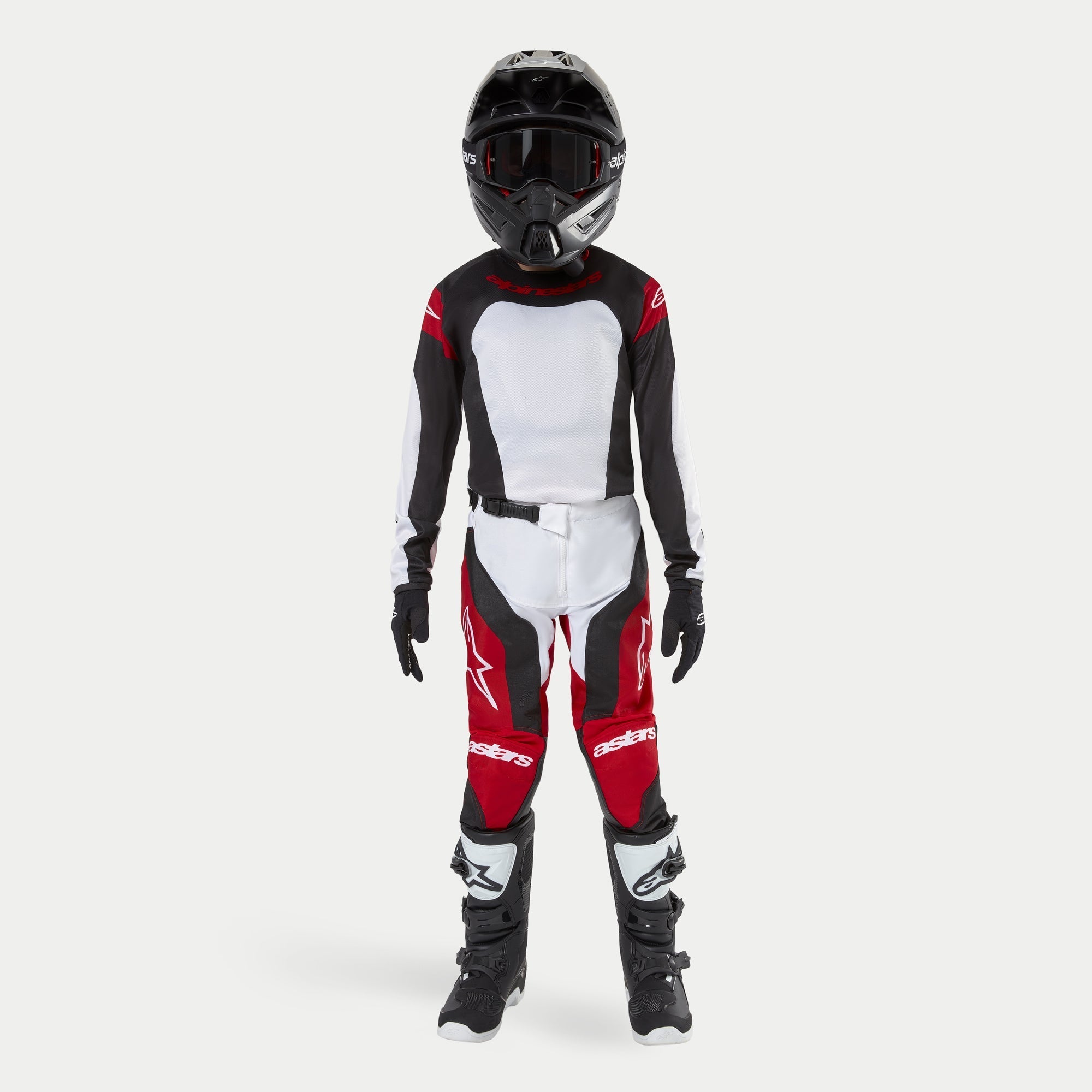 Alpinestars 2024 Youth Racer Ocuri Pants -Mars Red White Black