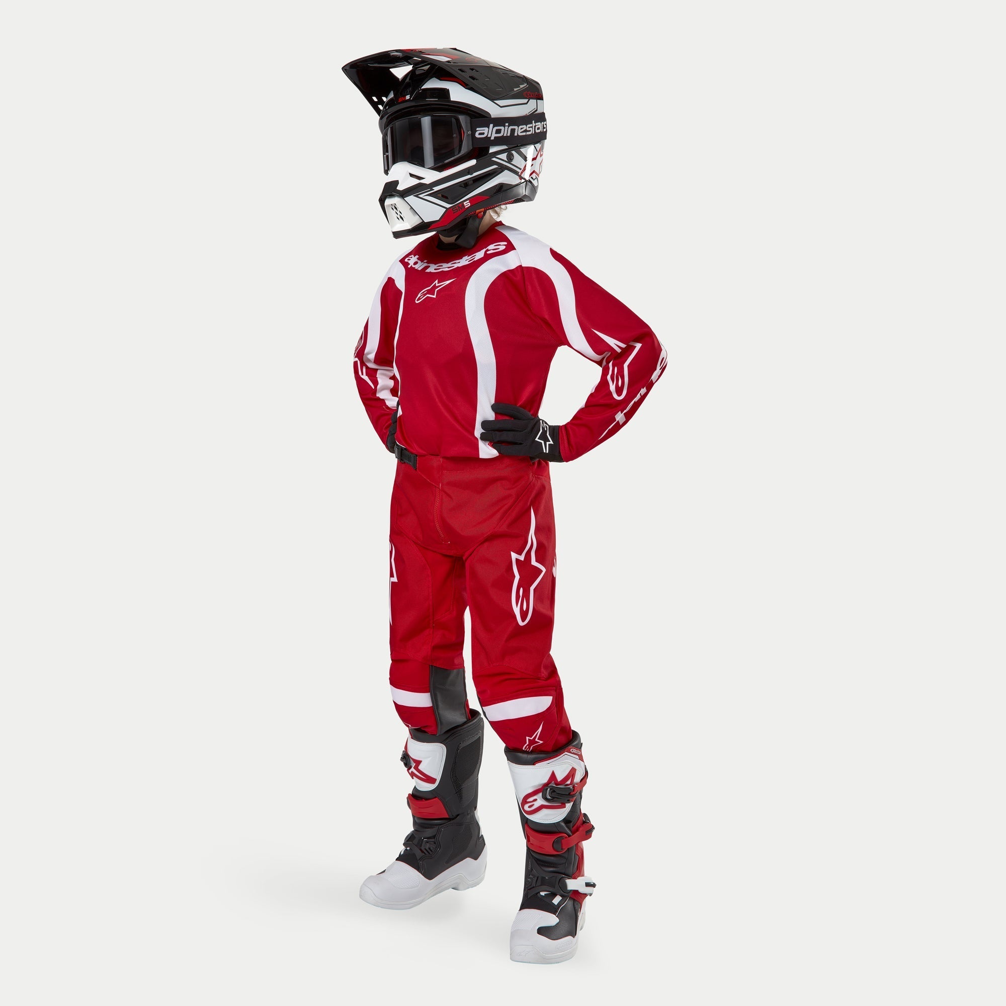 Alpinestars 2024 Youth Racer Lurv Pants - Mars Red White