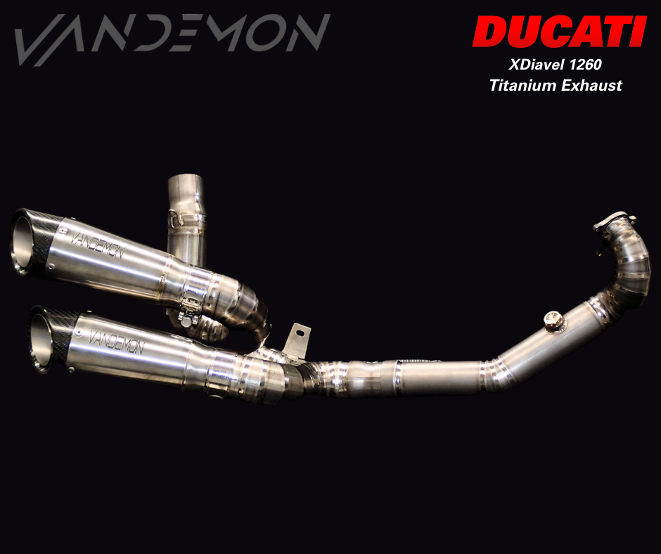 Ducati XDiavel & Diavel S 1260 Vandemon Titanium Exhaust System 2016-22