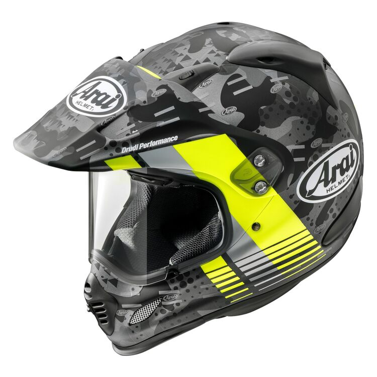 Arai XD-4 Cover Motorcycle Helmet -  Fluro Yellow Matte