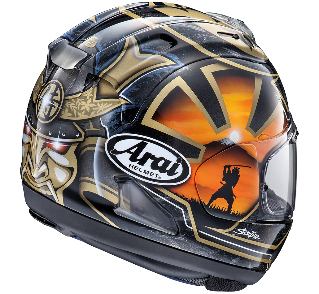 Arai RX-7V Evo (956) Pedrosa Spirit Helmet - Gold