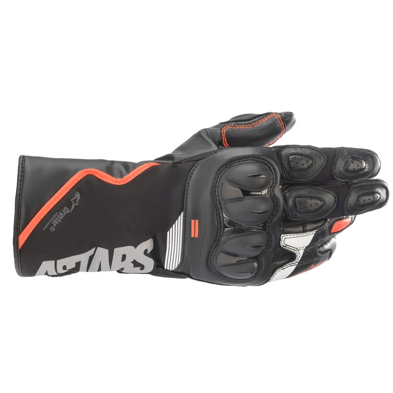 Alpinestars SP-365 Drystar Motorcycle Gloves - Black/White/Red Fluro