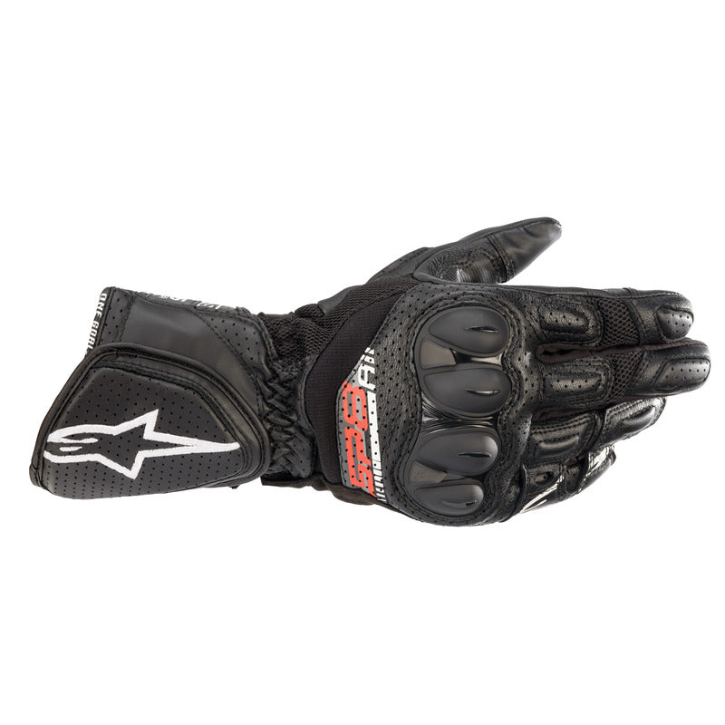 Alpinestars SP8 V3 Air Leather Motorcycle Gloves - Black