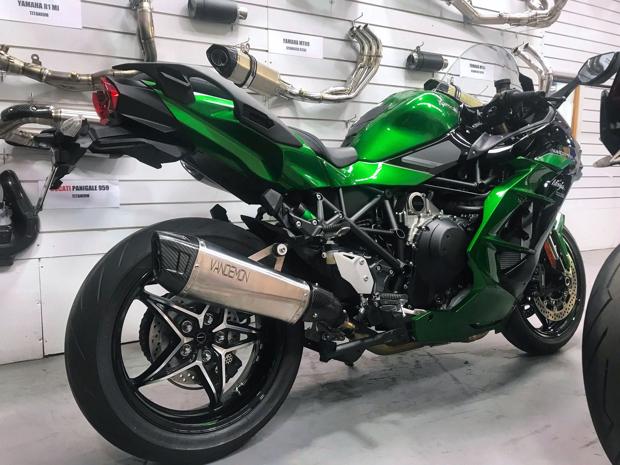 Kawasaki H2 SE SX Vandemon Titanium Exhaust System 2018-23