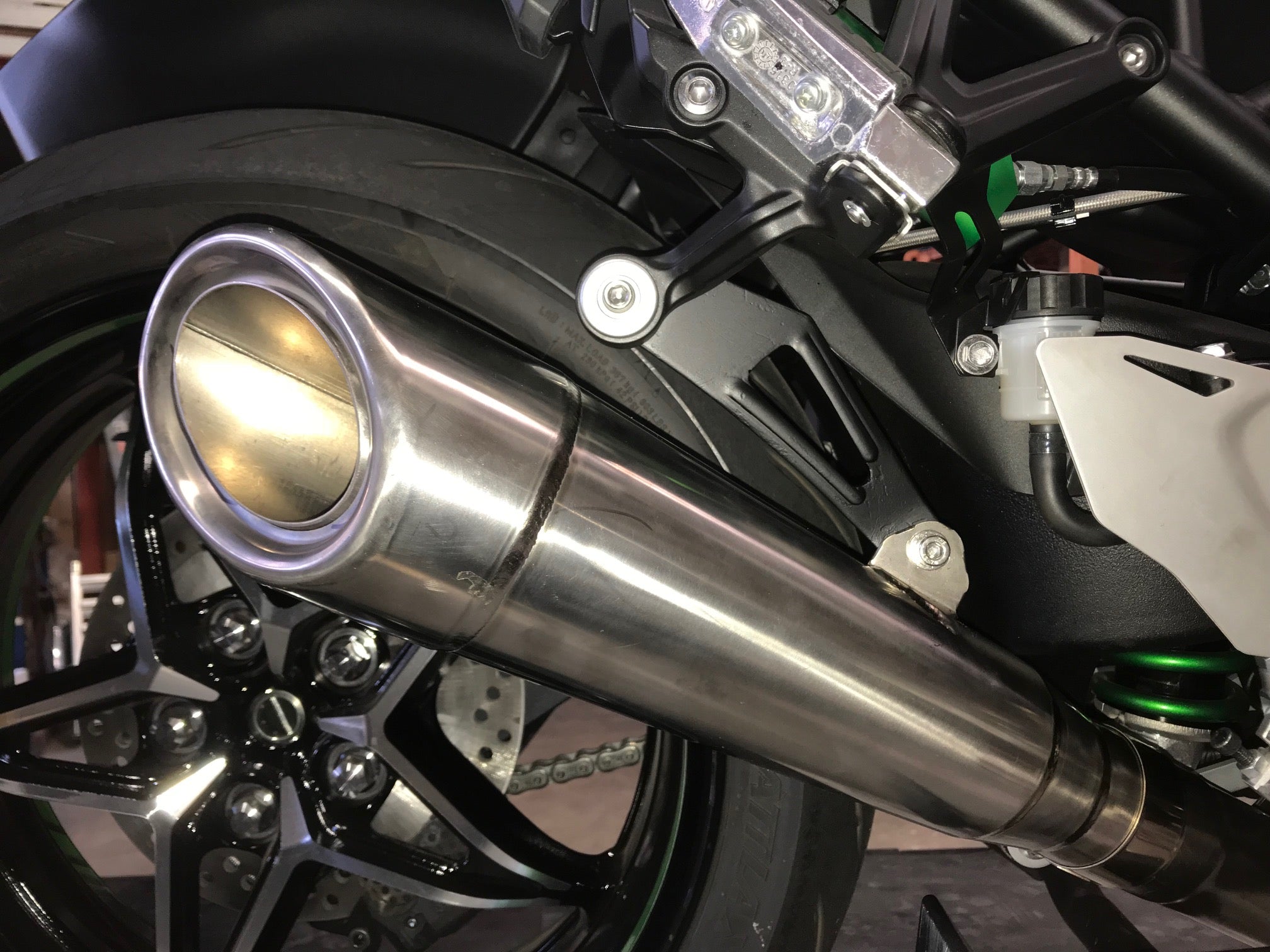 Kawasaki H2 SE SX Vandemon Titanium Exhaust & H2R Titanium Muffler 2018-24