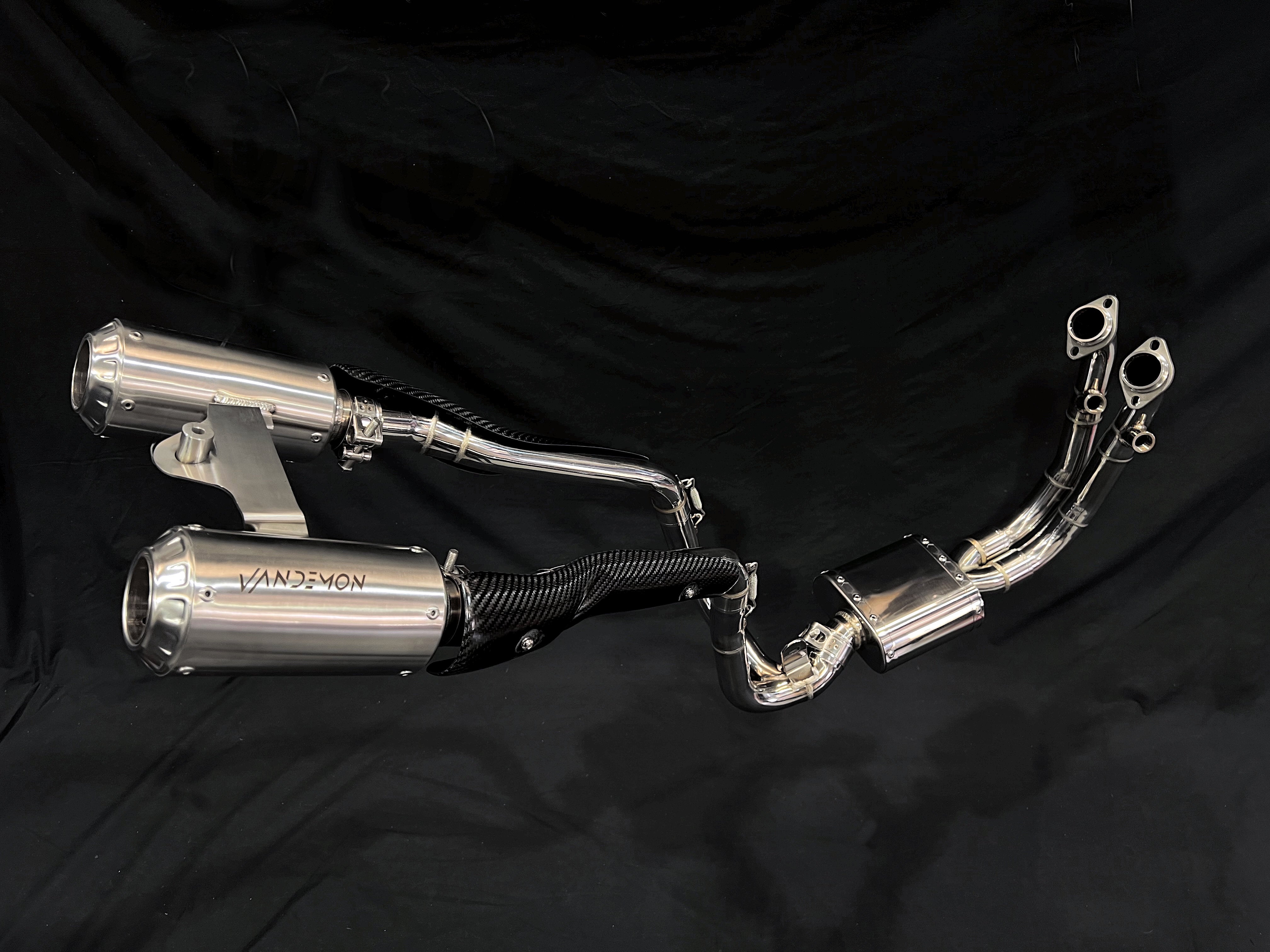 CFMOTO 450SR & SS Stainless Steel / Titanium High Mount Exhaust System