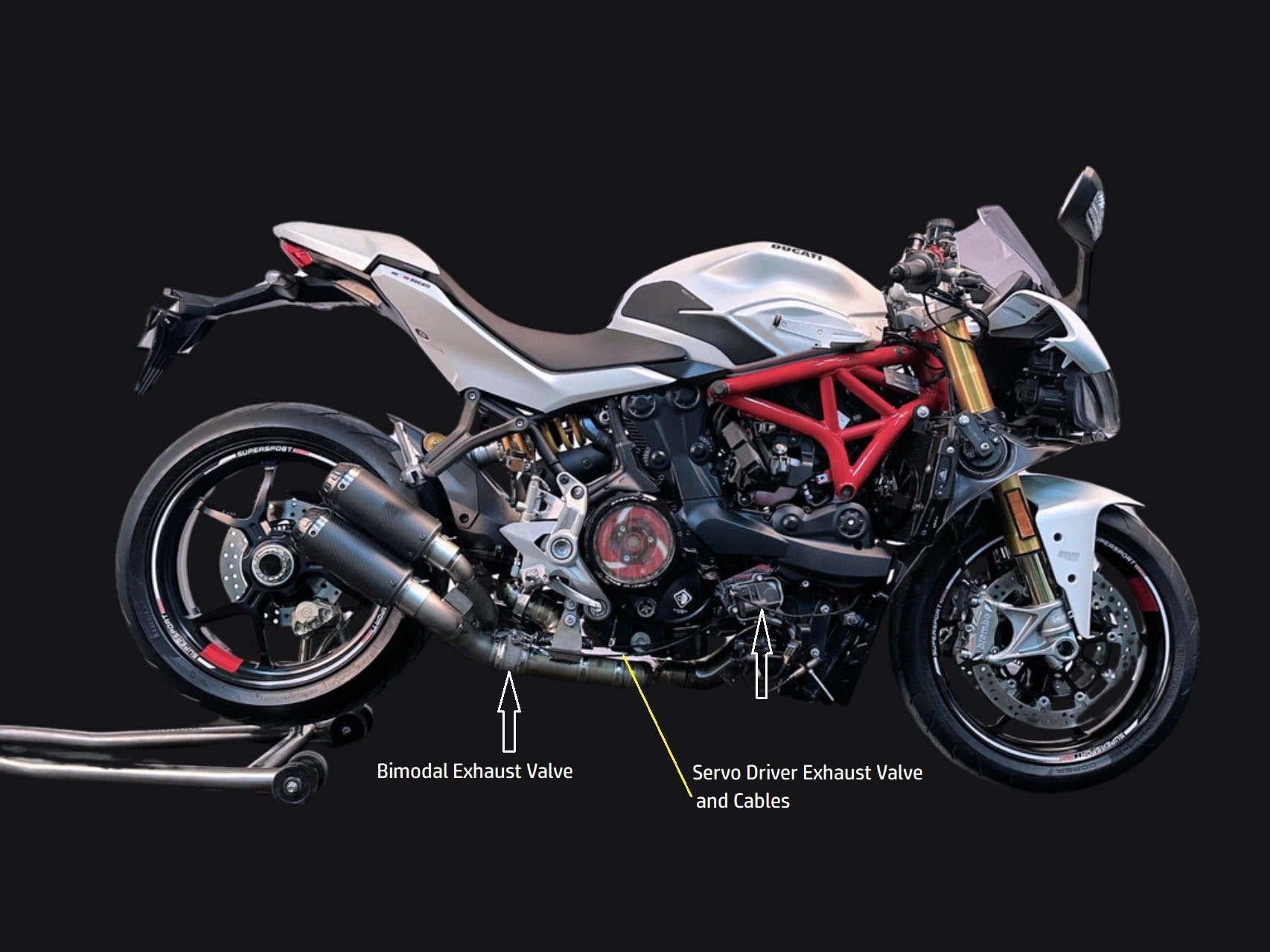 Ducati Supersport 950 Vandemon Bimodal Stealth Titanium Slip-On 2021-23