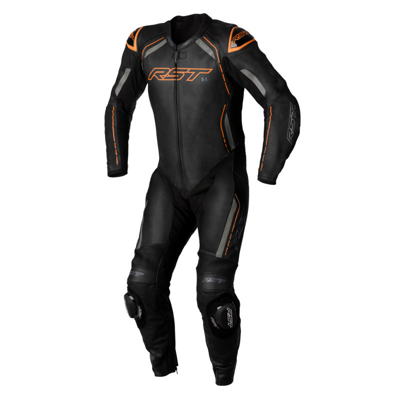 RST S-1 One Piece Suit - Black/Grey/Neo Orange