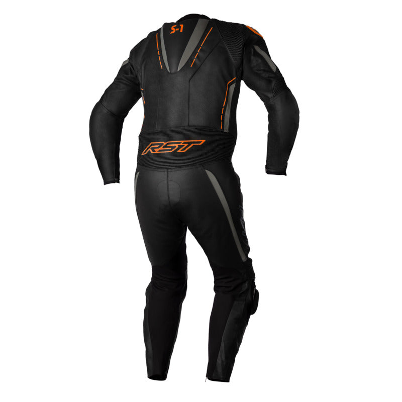 RST S-1 One Piece Suit - Black/Grey/Neo Orange