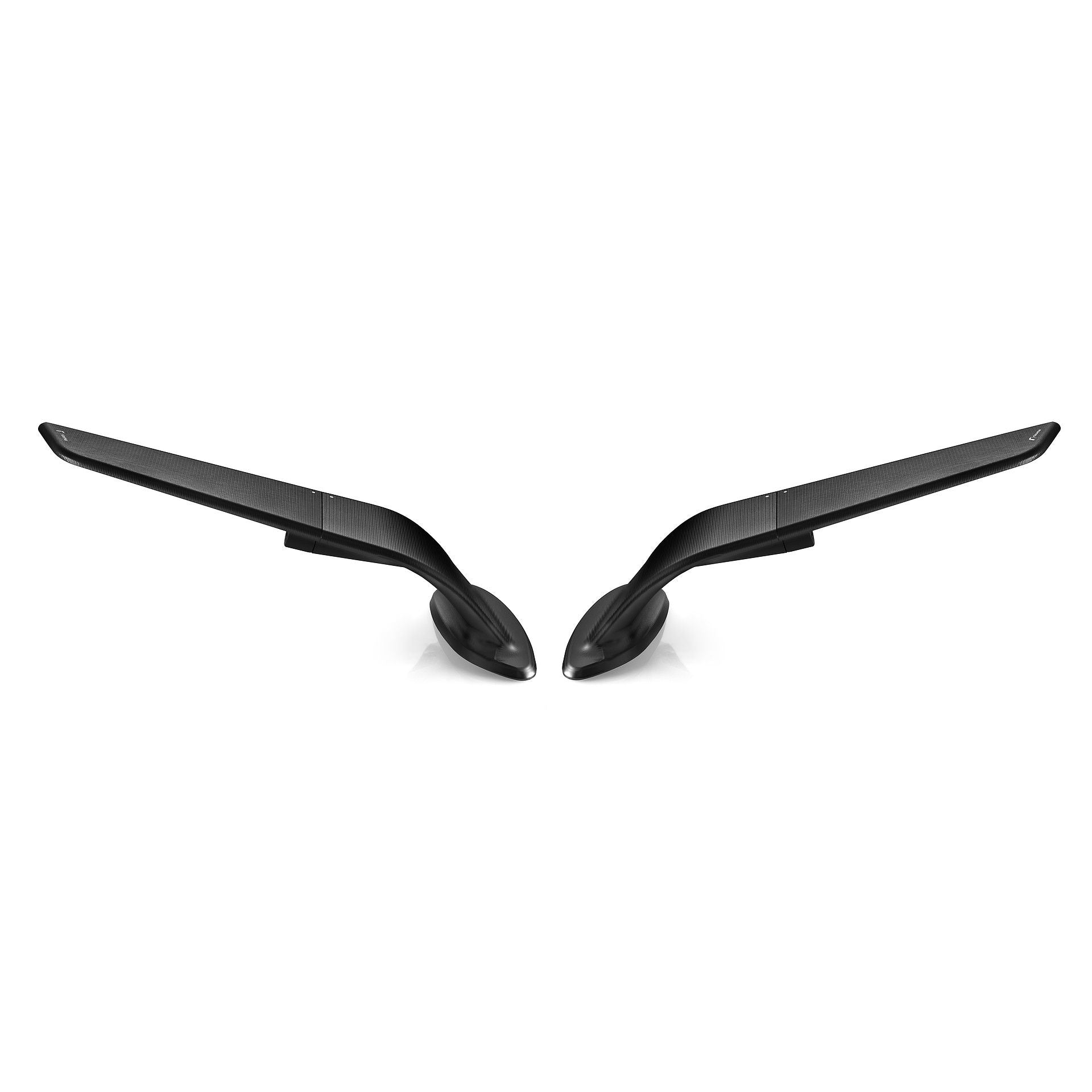 Rizoma Stealth Left & Right Mirror For BMW S1000RR Pair - Black