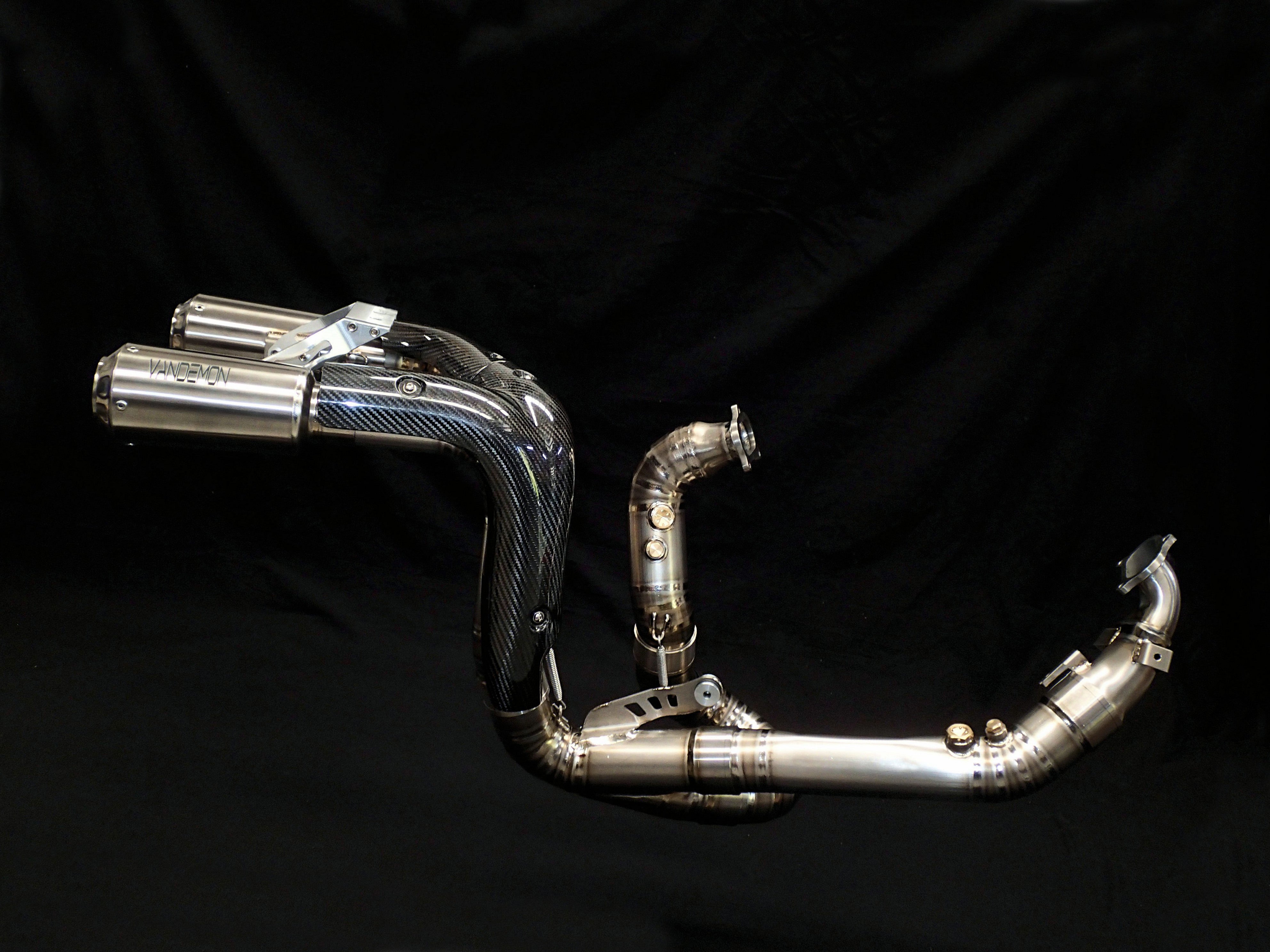 Ducati Panigale 1199S, 1299S, 1299 SP & R Titanium High Mount Exhaust System