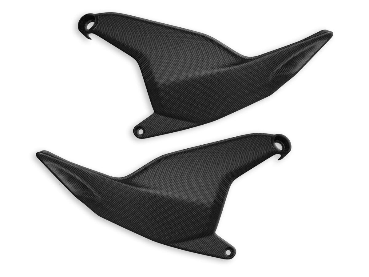 CRB105O - DIAVEL V4 MATT CARBON REAR FRAME COVERS