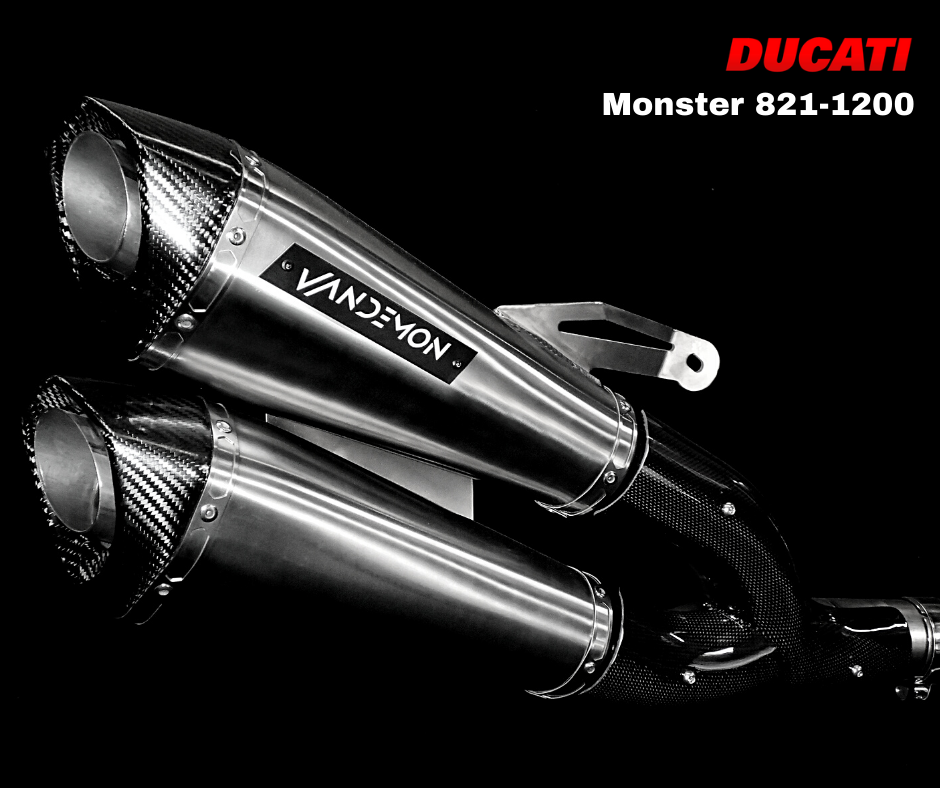 Ducati Monster 821 & 1200-1200S Full Titanium Exhaust System 2014-20