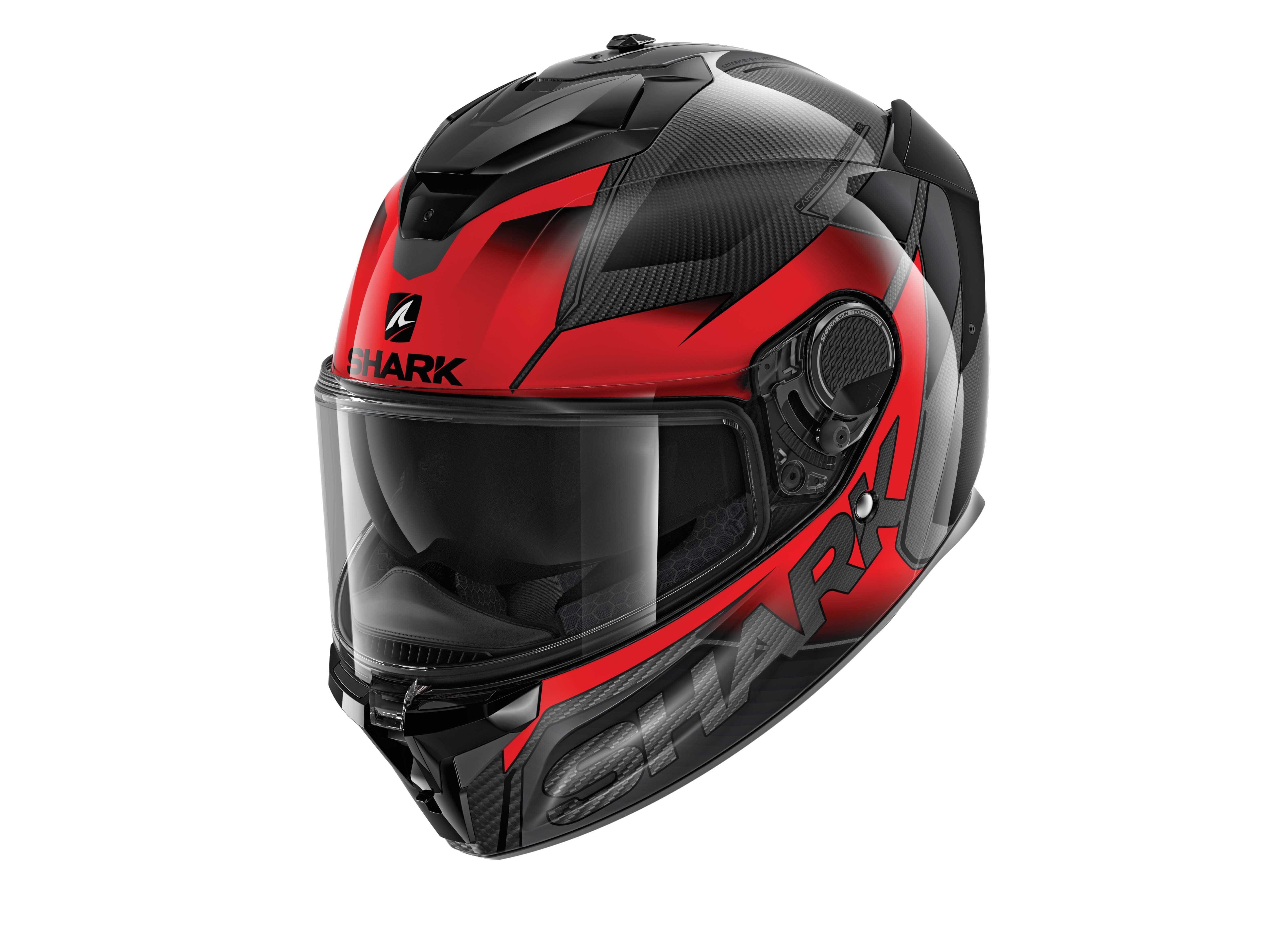 Shark Spartan GT Carbon Shestter Helmet Carbon/Red/Anth