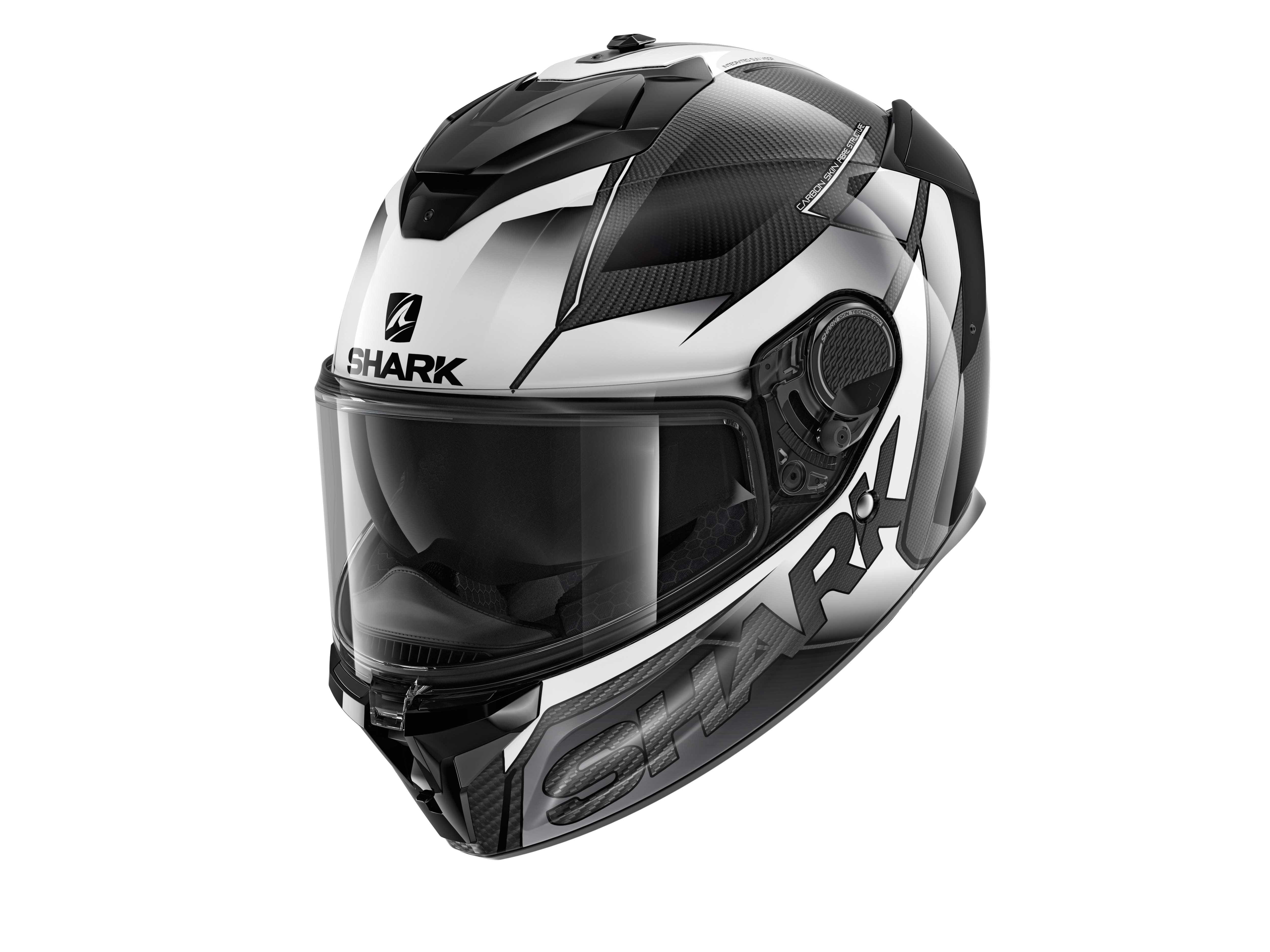 Shark Spartan GT Carbon Shestter Helmet Carbon/White/White