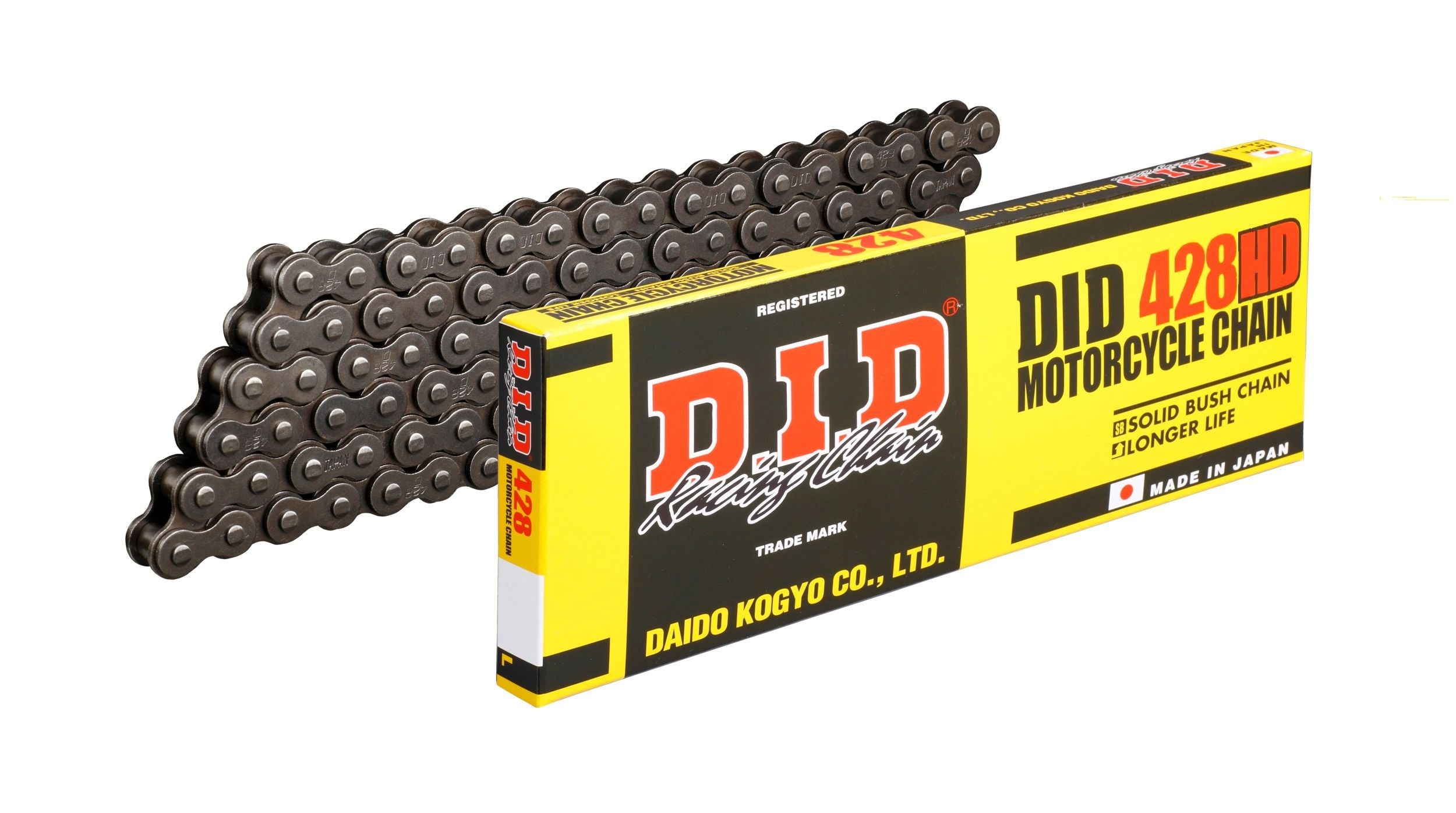 DID 428HD-104 RB H.D. SOLID BUSH Drive Chain