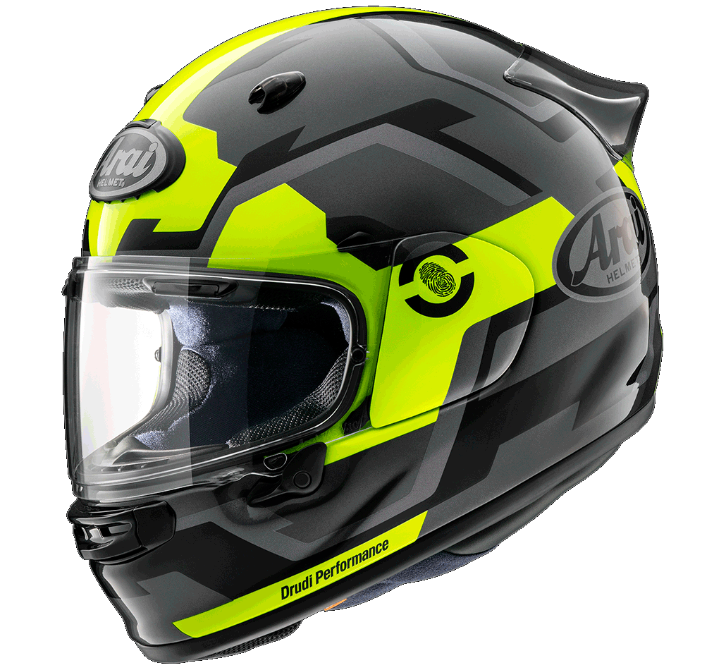 Arai Quantic Helmet - Face Fluro Yellow