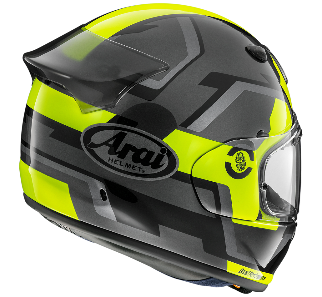 Arai Quantic Helmet - Face Fluro Yellow